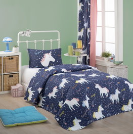 L'essentiel linge de maison Magic Unicorn - Azul oscuro